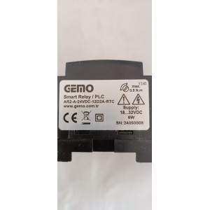 GEMO AR2-A-24VDC-12D2A-RTC AKILLI RÖLE/PLC BESLEME : 18..32Vdc