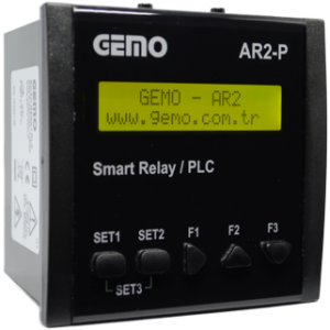 GEMO AR2-P-24VDC-10D2A-RTC PANEL TİPİ AKILLI RÖLE PLC 18..32Vdc