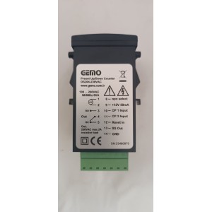 GEMO DS204-230VAC 4 HANELİ DİJİTAL SAYICI COUNTER BESLEME : 110-230VAC