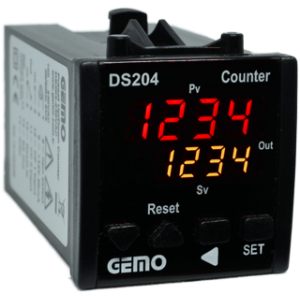 GEMO DS204-230VAC 4 HANELİ DİJİTAL SAYICI COUNTER BESLEME : 110-230VAC